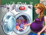 Play Free Anna Pregnant Laundry Day