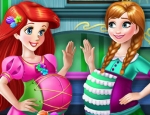 Play Free Ariel and Anna Pregnant BFFs
