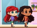 Play Free Ariel and Moana Princess on Vacation
