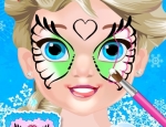 Play Free Baby Elsa Butterfly Face Art