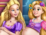 Play Free Barbie And Rapunzel Pregnant BFFs