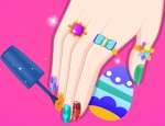 Play Free Barbie Easter Nails Designer