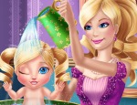 Play Free Barbie Princess Baby Wash