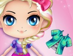 Play Free Chibi Elsa's Modern Makeover