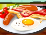 Play Free Cooking Eggs with Bacon