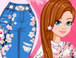 Design Your Cherry Blossom Jeans