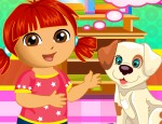 Play Free Dora Puppy Caring