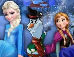 Play Free Elsa And Anna Building Olaf