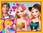 Play Free Elsa And Barbie Blind Date