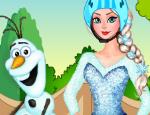 Play Free Elsa and Olaf Bike Decor
