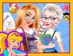 Play Free Elsa And Rapunzel Back To School