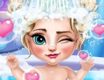 Play Free Elsa Baby Bath