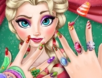 Play Free Elsa Christmas Manicure