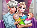 Play Free Elsa Twins Family Day
