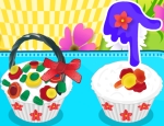 Flower Basket Cupcake