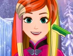 Play Free Frozen Anna Waterfall Braids