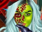 Play Free Girls Halloween Face Art