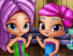 Play Free Glittery Genies Realife Sauna