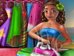 Play Free Moana Washing Clothes