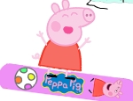 Play Free Peppa Pig Snowboard