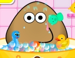 Play Free Pou Takes A Shower