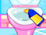 Play Free Pregnant Elsa Bathroom Cleaning