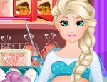 Play Free Pregnant Elsa Cooking Burger