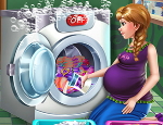 Play Free Pregnant Princess Laundry Day
