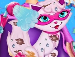 Play Free Super Barbie Cat Care