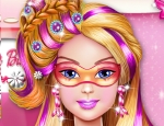 Play Free Super Barbie Hair Color