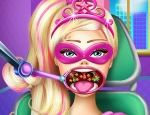 Play Free Super Barbie Throat Doctor