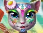 Play Free Talking Angela Beach Makeup