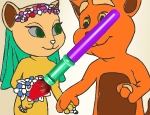 Play Free Tom And Angela Coloring Book